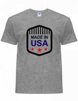 T-Shirt Made in the USA, grau-farbig, günstig kaufen